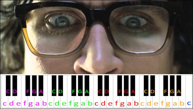 My OCD by Rhett & Link  Piano / Keyboard Easy Letter Notes for Beginners
