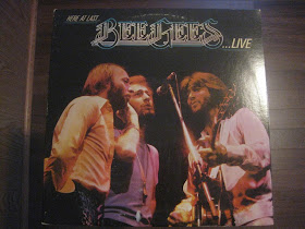 Here at last beegees live, record, album cover, melting records