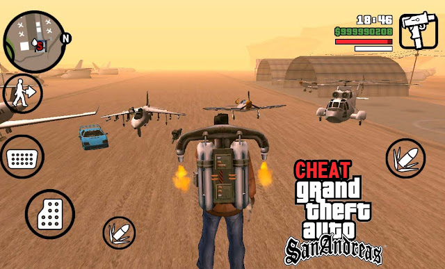 cheat gta san andreas android tamat