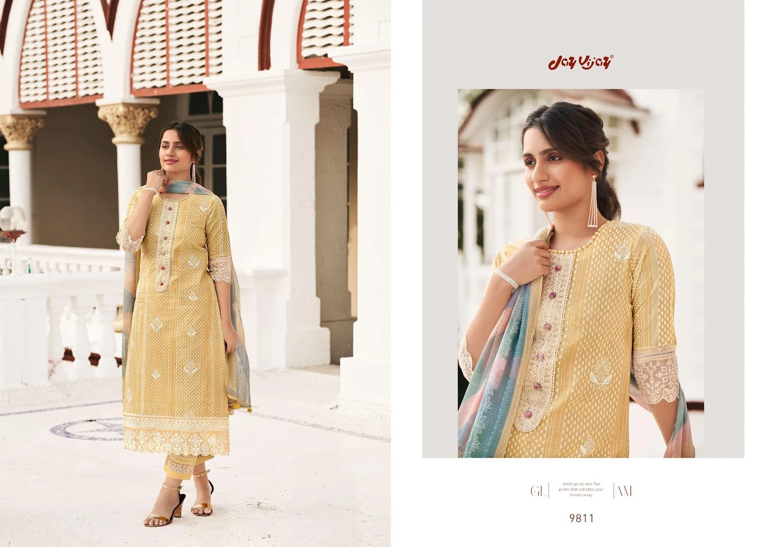 Saathi Jay Vijay Pure Organdy Pant Style Suits