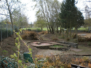 Abandoned Crazy Golf course at South Inch Park in Perth, Scotland