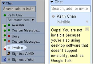 Google Chat - New “Invisible Mode”