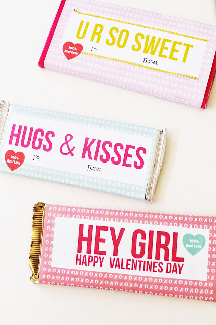Free Printable Valentine's Day Candy Bar Wrappers