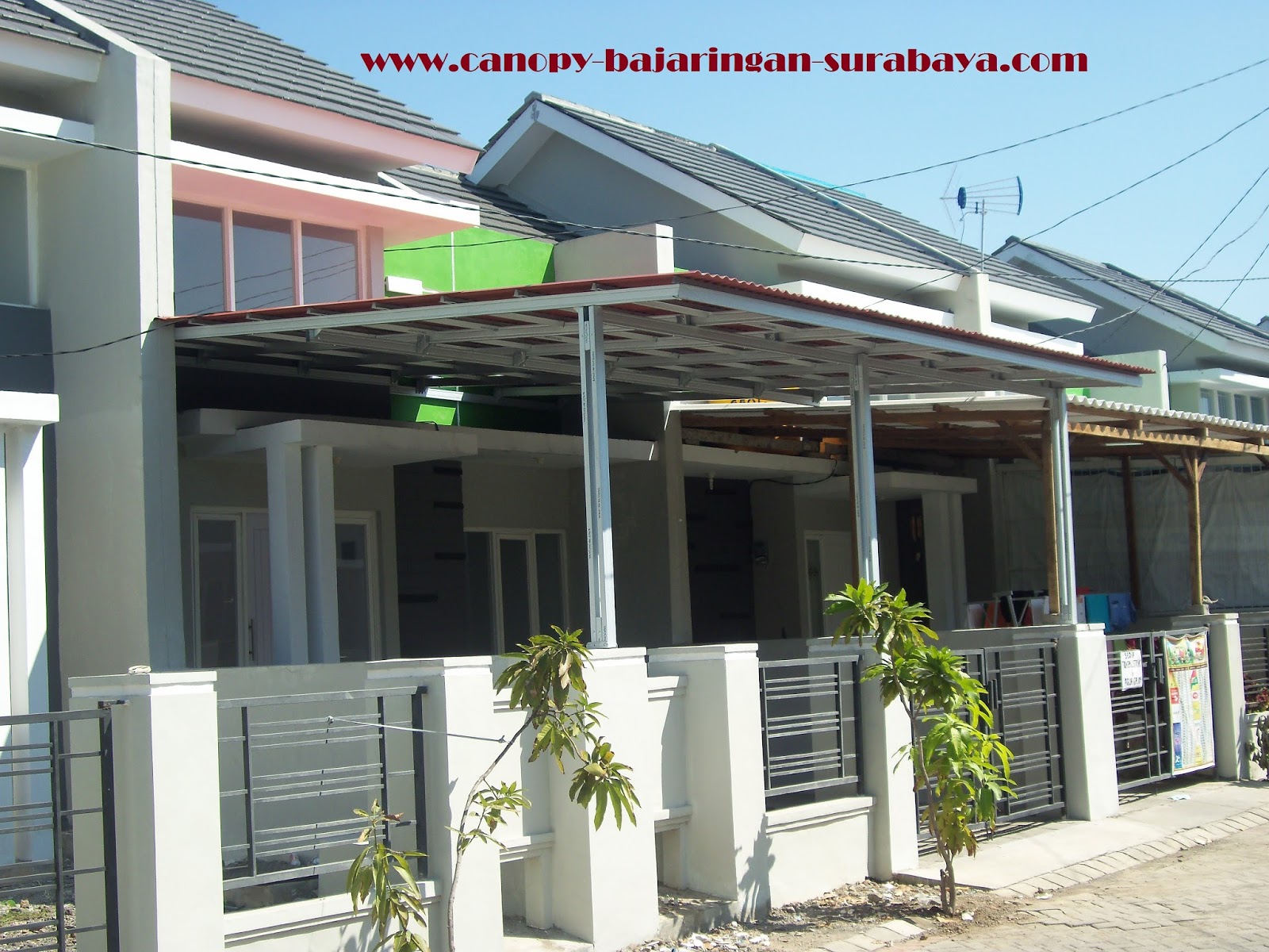 KANOPI MINIMALIS , kanopi baja ringan surabaya