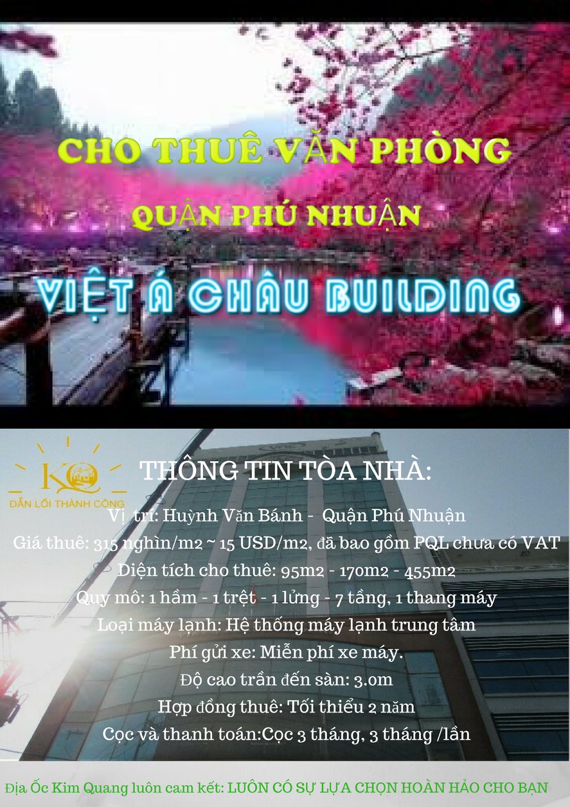 Cho thuê văn phòng quận Phú Nhuận Việt Á Châu building