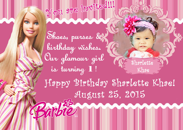 DIY Barbie Invitation