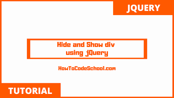 Hide and Show div using jQuery