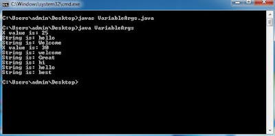 Variable Args-javaform