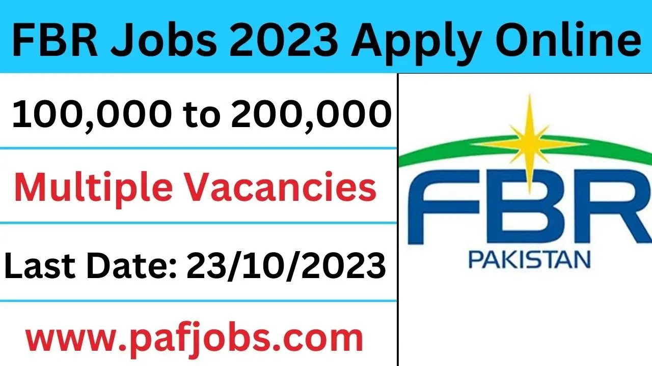 FBR Jobs 2023 Apply Online
