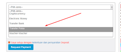 metode transfer pulsa