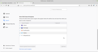 menamahkan google search engine di linux mint