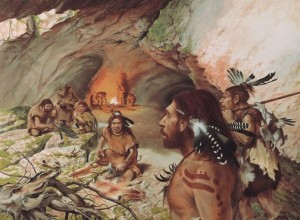 Los neandertales cocina y con sala de estar