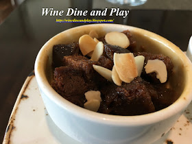 The Seven Sands sticky date pudding, an aromatic date cake soaked in a rich toffee sauce in Dubai