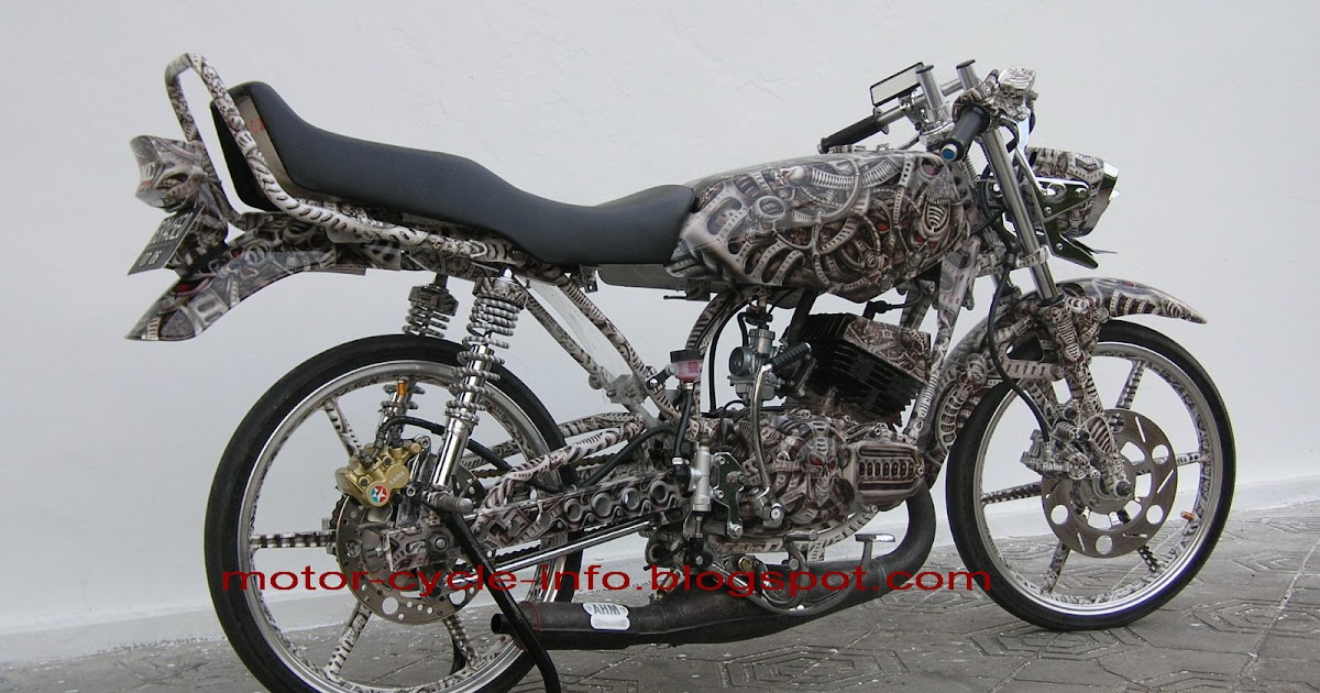 Modif YAMAHA RX KING airbrush extreme  motor modif 