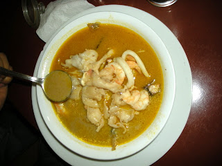 Marinera soup, Kabasa restaurant, La Ceiba, Honduras