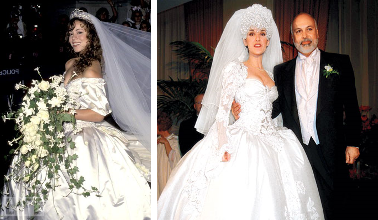 Boda de Mariah Carey, Boda de Celine Dion