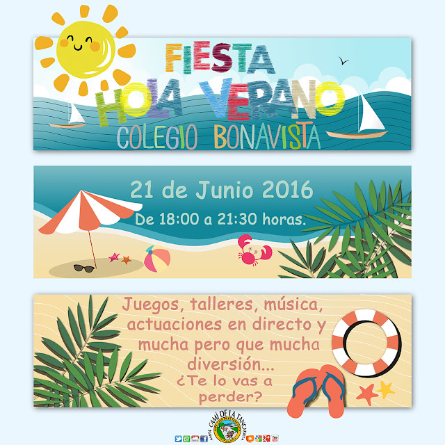 cartel fiesta fin curso 2016 ampa colegio bonavista alaquas