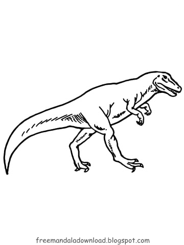 Dinosaurier Malvorlagen-2