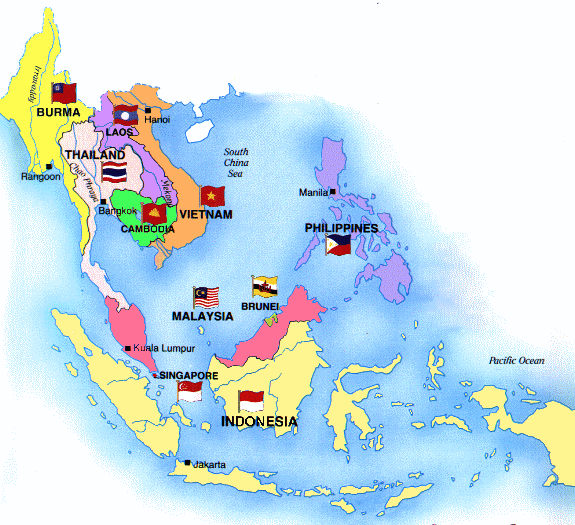 east asia map. east asia map political