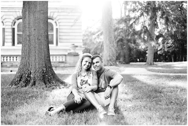 engagement session at St. Mary-of-the-Woods College