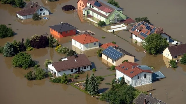 πλημμυρισμένα σπίτια