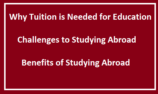 Why Tuition is Needed for Education