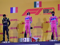 Sergio Perez wins Sakhir Grand Prix 2020.