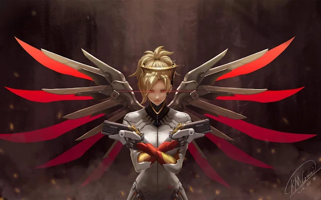 Papel de parede grátis Mercy Overwatch