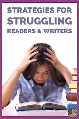 Looking for some new ways to help your middle and high school students that struggle with reading and writing?  See what real teachers have used in their classrooms to increase success!  #teaching #english #languagearts #2ndaryELA