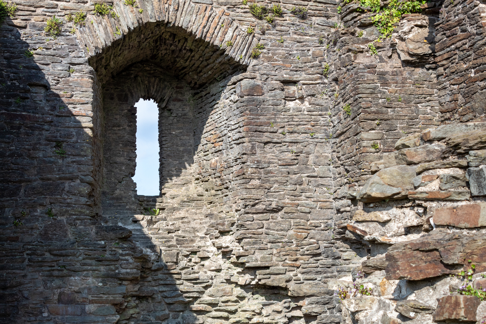 Lougher Castle  on the north of the gower coast