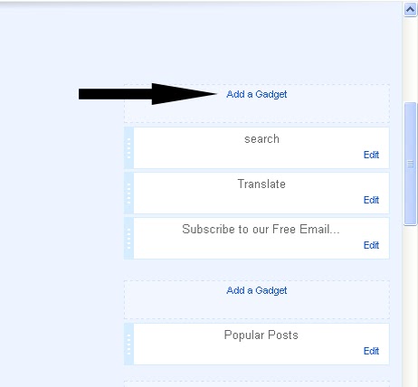 How to add Gadget ? Add Gadget Picture