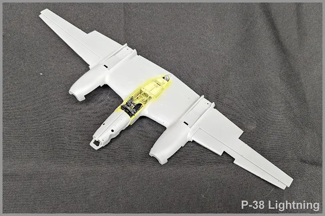 Cockpit du P-38F/G de Tamiya au 1/48.