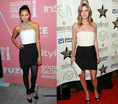 nina dobrev style. Nicky Hilton or Nina Dobrev?