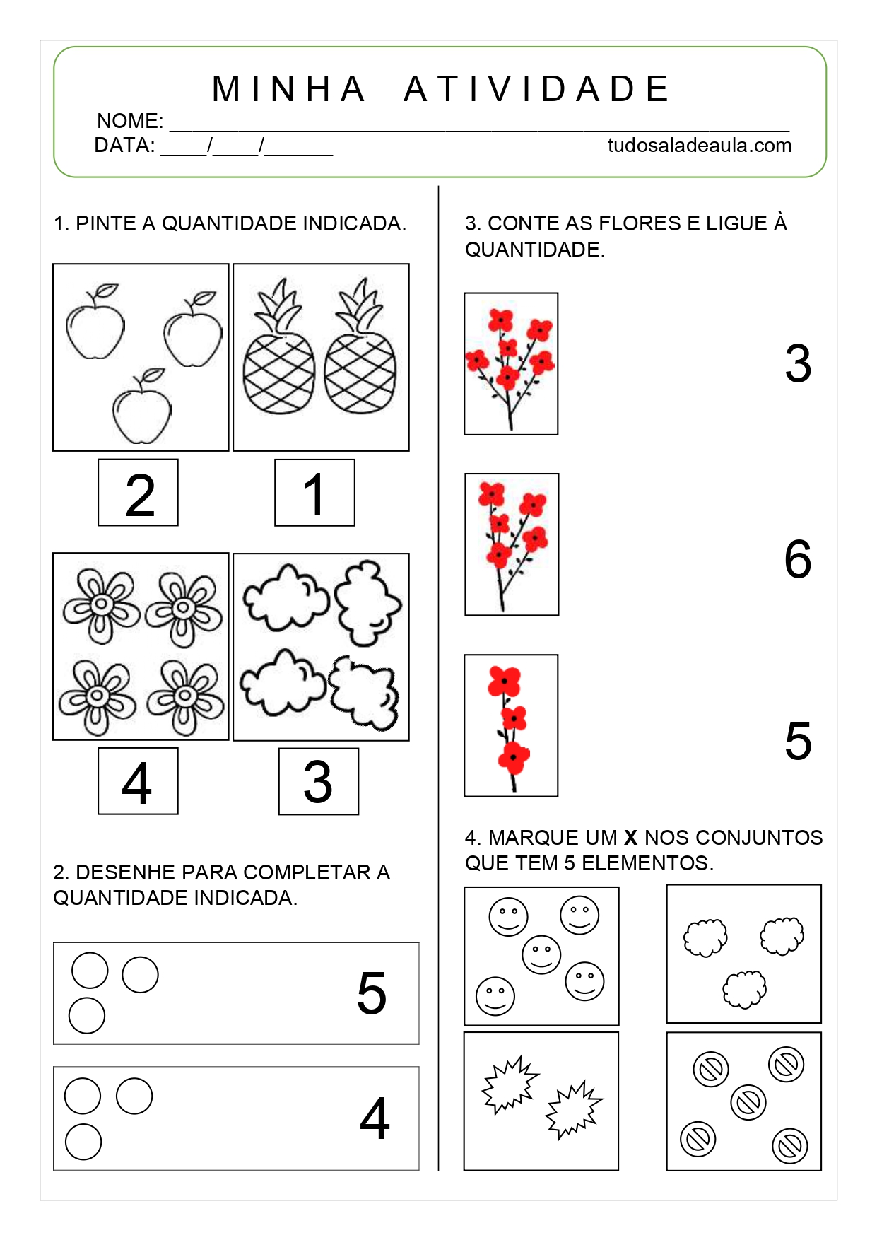 Atividades de Contar - Educação Infantil