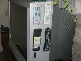 remotes attached with velcro