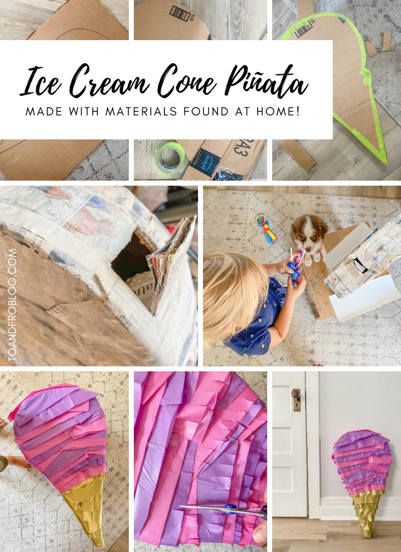 Easy DIY Piñata - Made with Up-Cycled Materials Found at Home