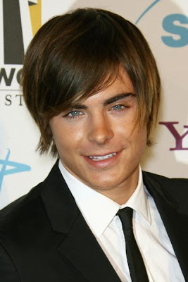 ZAC EFRON LAYERED HAIRSTYLE