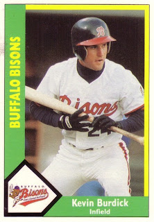 Kevin Burdick 1990 Buffalo Bisons card