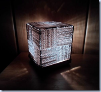 Cube Cardboard Lamp