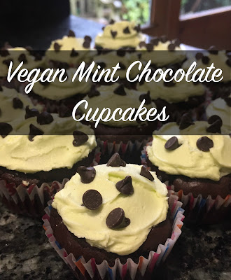 Vegan Mint Chocolate Chip Cupcakes