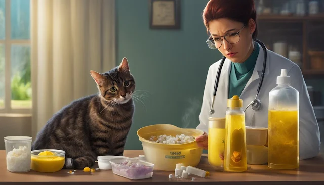 علاج القيء الأصفر عند القطط