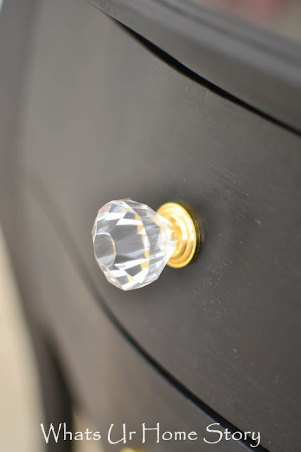 brass acrylic knob