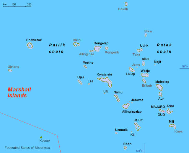 Peta negara Marshall Islands