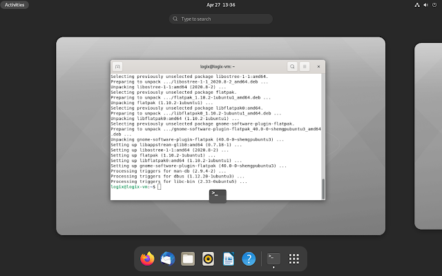 GNOME 40 Ubuntu 21.04 Hirsute Hippo screenshots