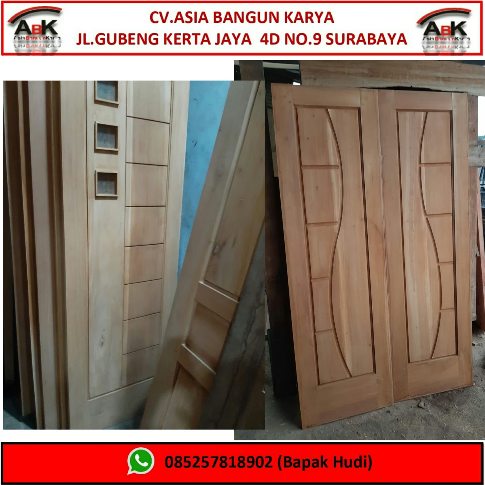  Pintu  Kayu  Mahoni 