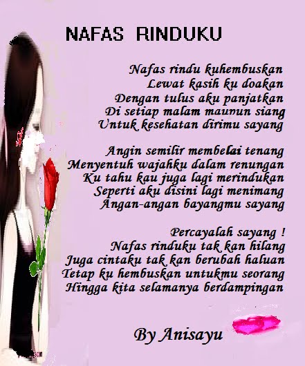  PUISI  CINTA  BY ANISAYU Puisi  Rindu Romantis  Terbaru