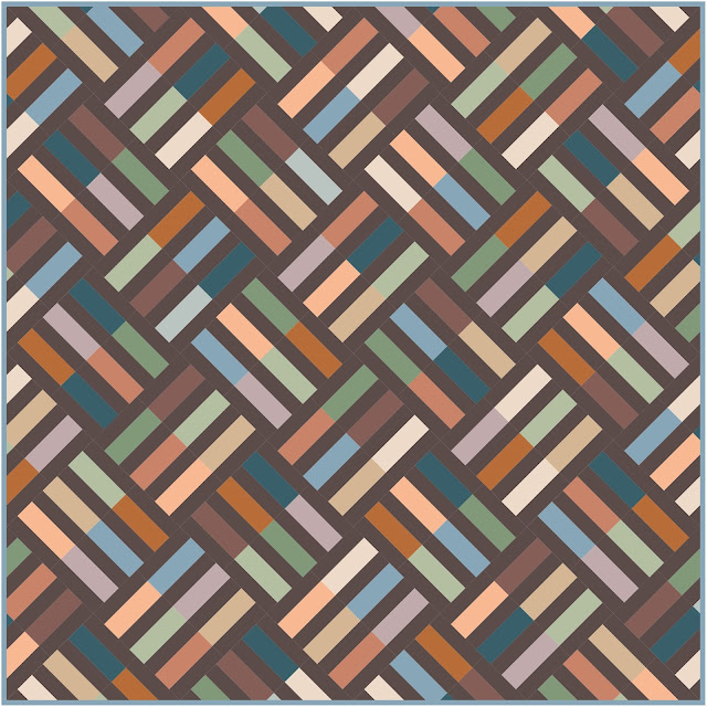 Wayward quilt in Suzy Quilts Signature Pure Solids for Art Gallery Fabrics