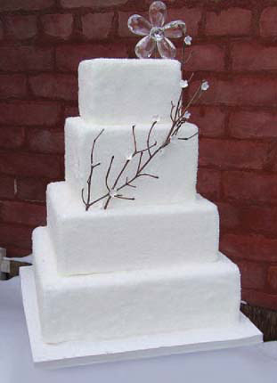 christmas wedding cake