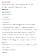 Letter Writing For Class 6