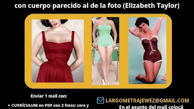 CASTING en ARGENTINA: Para PELÍCULA se busca ACTRIZ entre 20 y 30 años para doble de cuerpo de Elizabeth Taylor